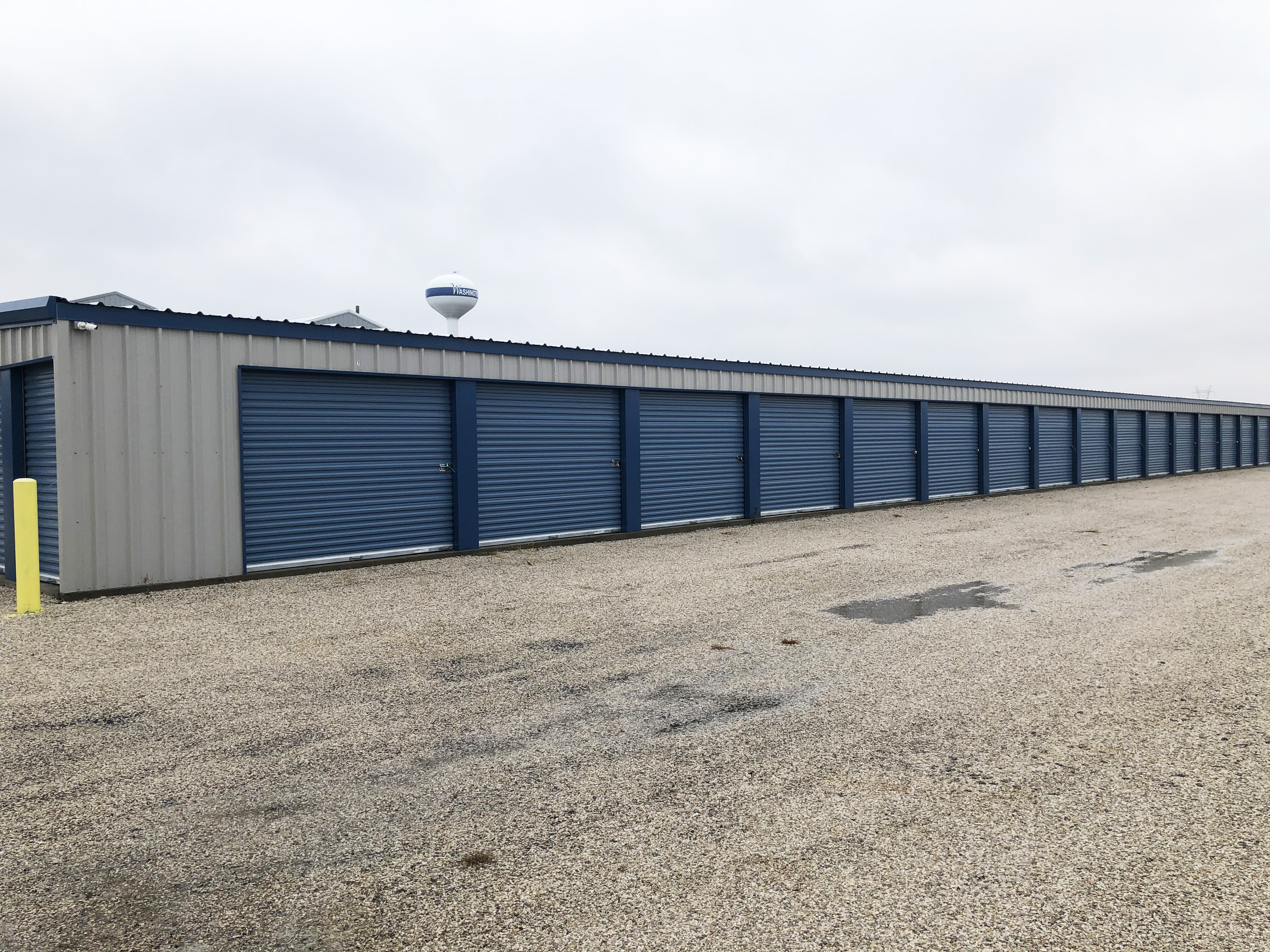 Temperature-controlled and drive-up storage options at Washington, IN's Access Storage, showcasing a well-maintained and secure facility.